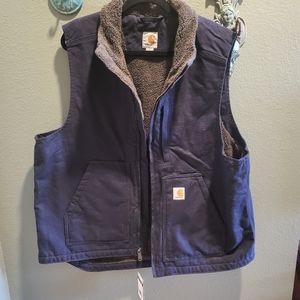 Navy Carhartt Vest size L NWT